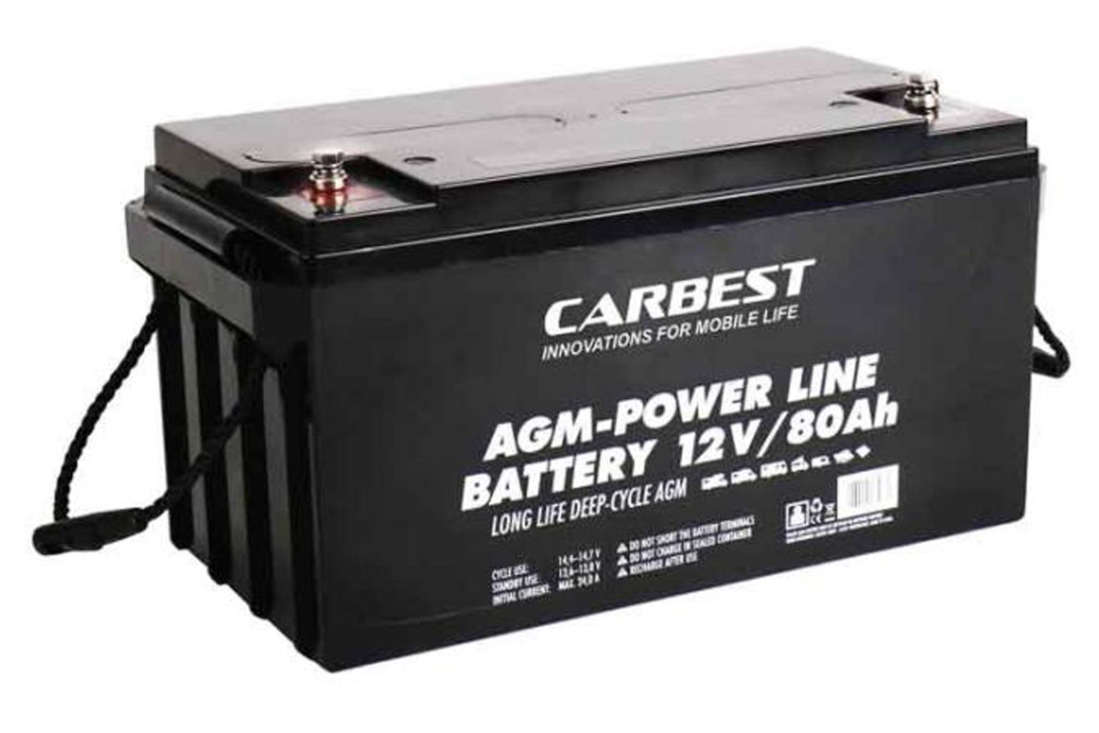 Carbest Deep-Cycle AGM Power Line Batterie 120Ah
